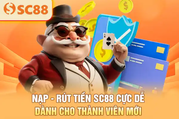 Nạp - rút tiền SC88 cực dễ dành cho thành viên mới